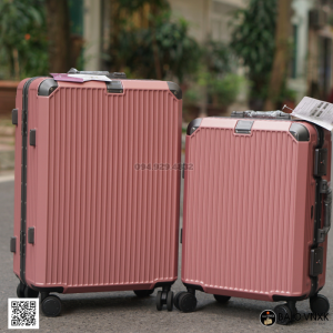Vali Khung nhôm Travel King 8003 màu hồng size 28-inch