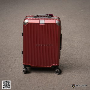 Vali Khung nhôm Travel King 8003 màu đỏ size 24-inch